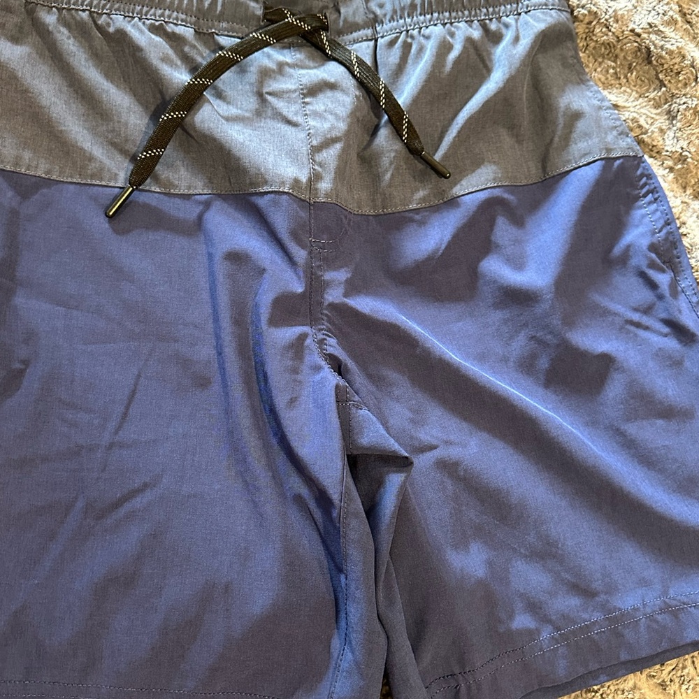 Kenneth Cole Two-Tone Blue Swim Shorts